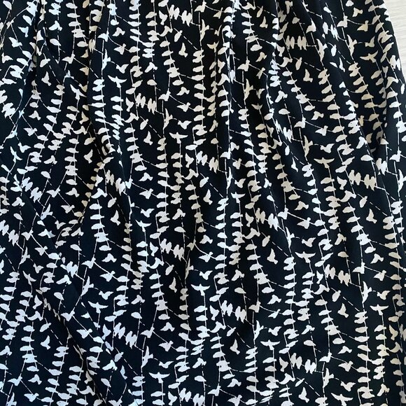 Brooks Brothers Bird Print Surplice Faux Wrap V neck Shirt Dress Sz S Career - Picture 12 of 12